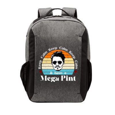 Keep Calm And Have A Mega Pint Johnny Depp Funny Vector Backpack