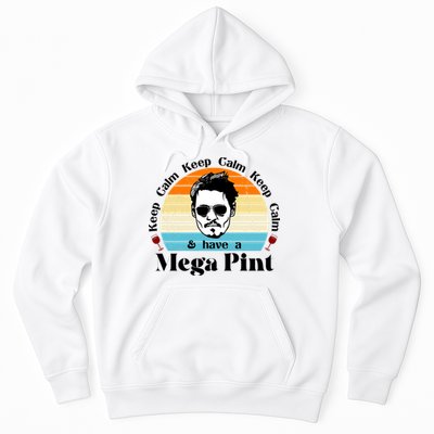 Keep Calm And Have A Mega Pint Johnny Depp Funny Hoodie