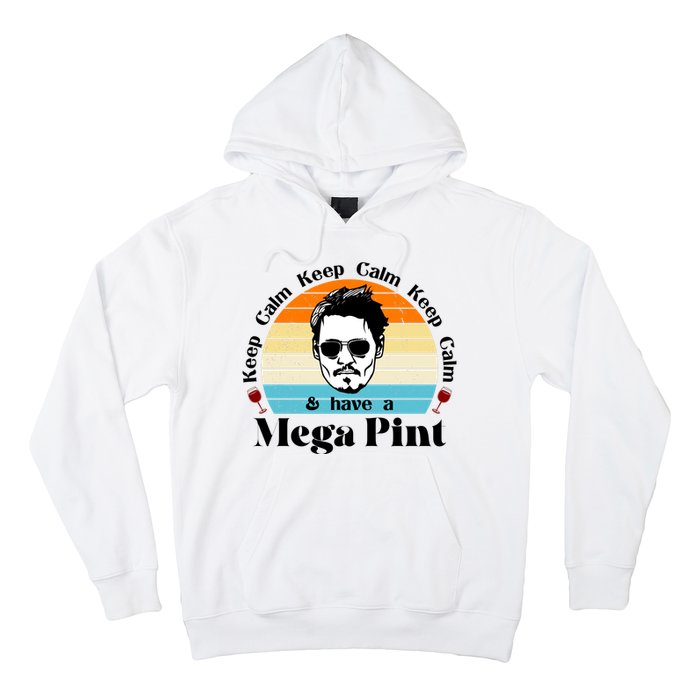 Keep Calm And Have A Mega Pint Johnny Depp Funny Hoodie