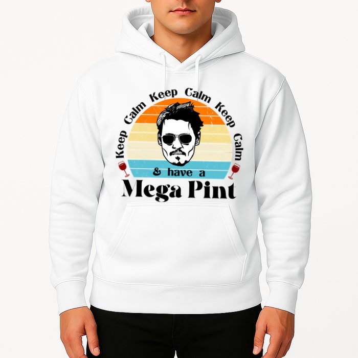 Keep Calm And Have A Mega Pint Johnny Depp Funny Hoodie