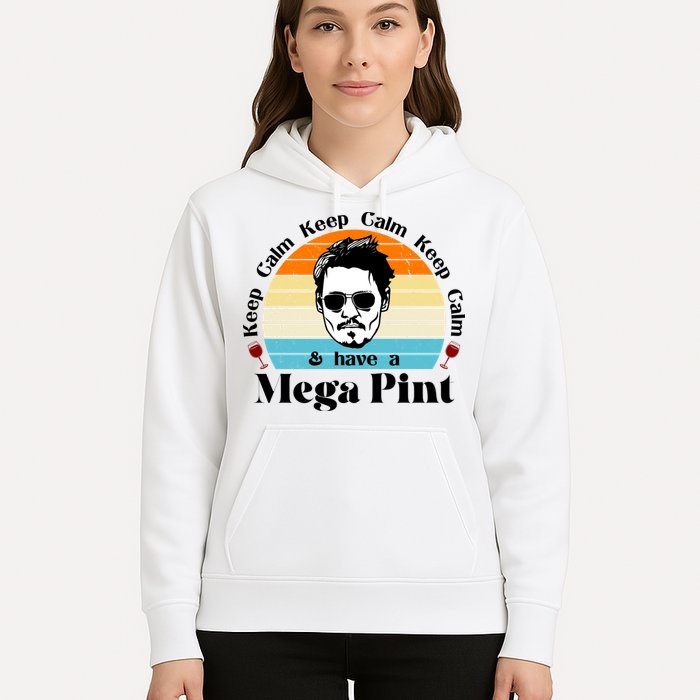 Keep Calm And Have A Mega Pint Johnny Depp Funny Hoodie