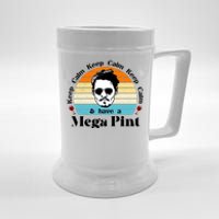 Keep Calm And Have A Mega Pint Johnny Depp Funny Beer Stein