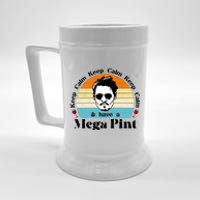 Keep Calm And Have A Mega Pint Johnny Depp Funny Beer Stein