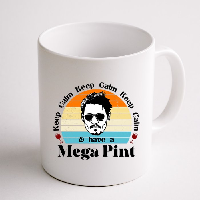 Keep Calm And Have A Mega Pint Johnny Depp Funny Coffee Mug