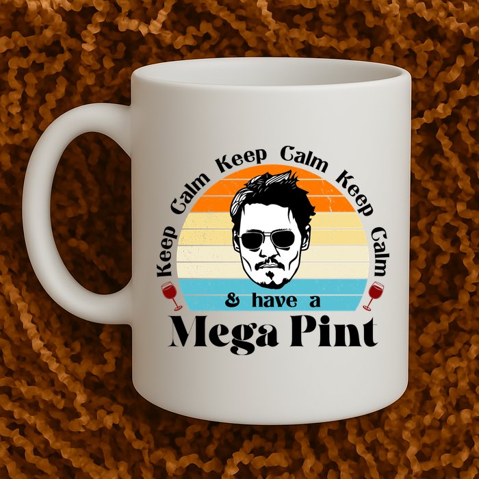 Keep Calm And Have A Mega Pint Johnny Depp Funny Mug
