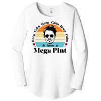 Keep Calm And Have A Mega Pint Johnny Depp Funny Women's Perfect Tri Tunic Long Sleeve Shirt