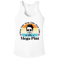 Keep Calm And Have A Mega Pint Johnny Depp Funny Ladies PosiCharge Competitor Racerback Tank