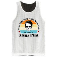 Keep Calm And Have A Mega Pint Johnny Depp Funny Mesh Reversible Basketball Jersey Tank