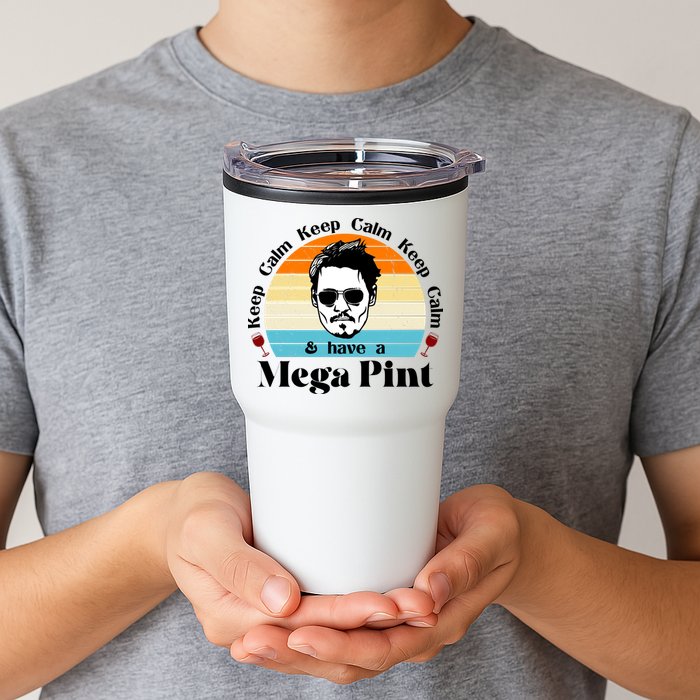 Keep Calm And Have A Mega Pint Johnny Depp Funny Tumbler