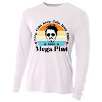 Keep Calm And Have A Mega Pint Johnny Depp Funny Cooling Performance Long Sleeve Crew