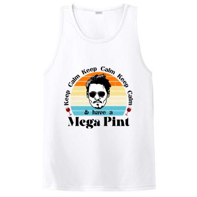 Keep Calm And Have A Mega Pint Johnny Depp Funny PosiCharge Competitor Tank