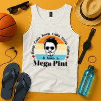 Keep Calm And Have A Mega Pint Johnny Depp Funny Tank Top