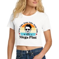 Keep Calm And Have A Mega Pint Johnny Depp Funny Crop Top