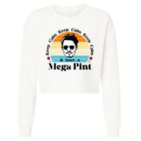 Keep Calm And Have A Mega Pint Johnny Depp Funny Cropped Pullover Crew