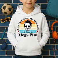Keep Calm And Have A Mega Pint Johnny Depp Funny Kids Hoodie