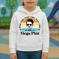 Keep Calm And Have A Mega Pint Johnny Depp Funny Kids Hoodie