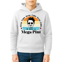 Keep Calm And Have A Mega Pint Johnny Depp Funny Kids Hoodie