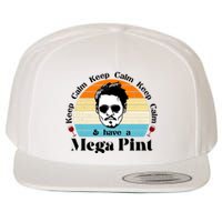 Keep Calm And Have A Mega Pint Johnny Depp Funny Wool Snapback Cap