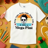 Keep Calm And Have A Mega Pint Johnny Depp Funny Kids T-Shirt