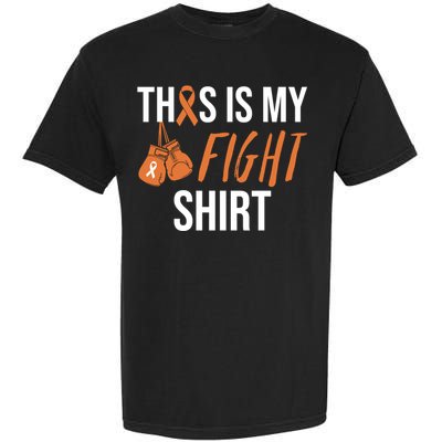 Kidney Cancer Awareness Orange Ribbon Gift Garment-Dyed Heavyweight T-Shirt