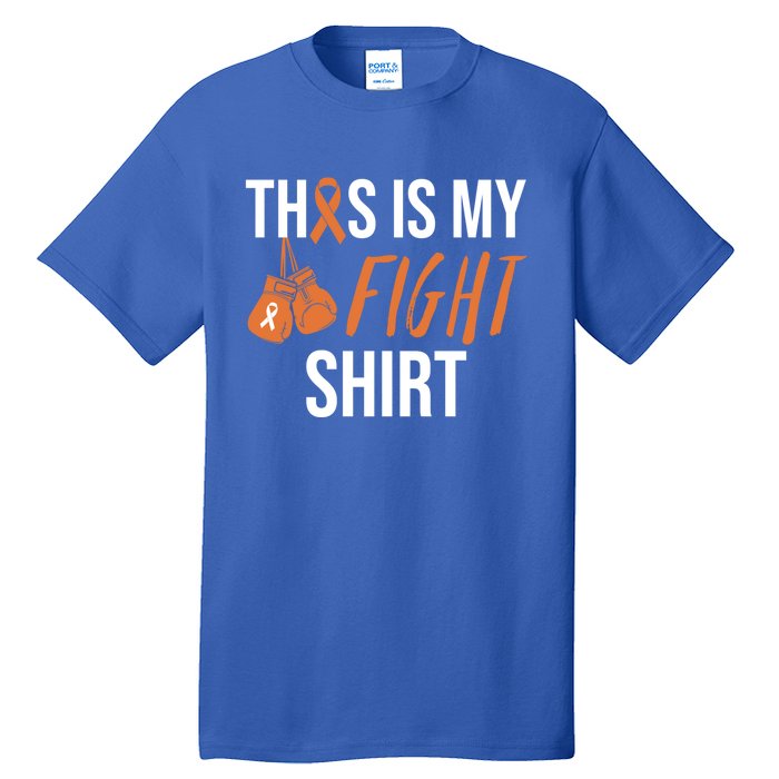 Kidney Cancer Awareness Orange Ribbon Gift Tall T-Shirt