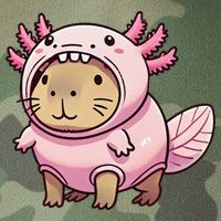 Kawaii Capybara Axolotl Legacy Tie Dye Trucker Hat
