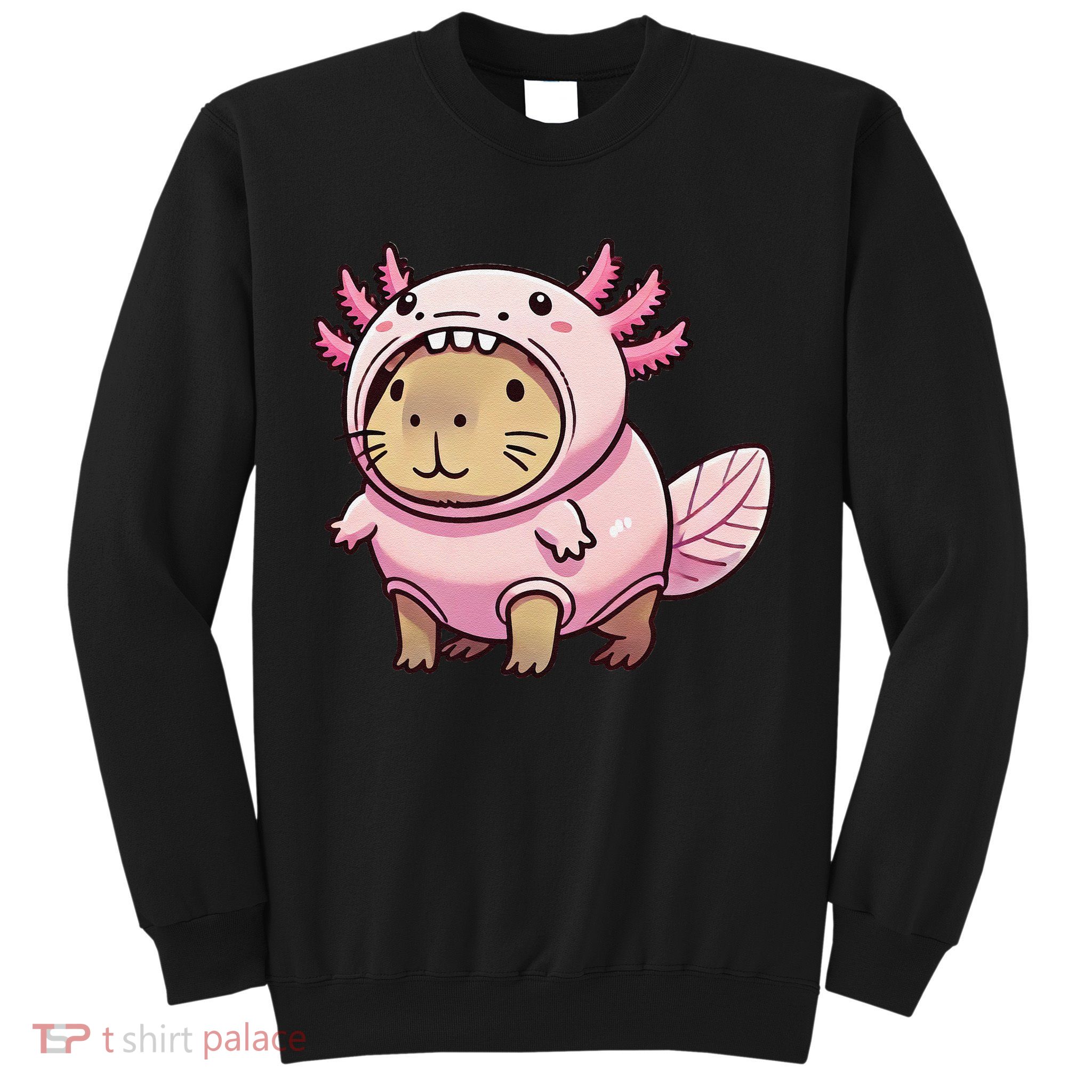 Kawaii Capybara Axolotl Sweatshirt