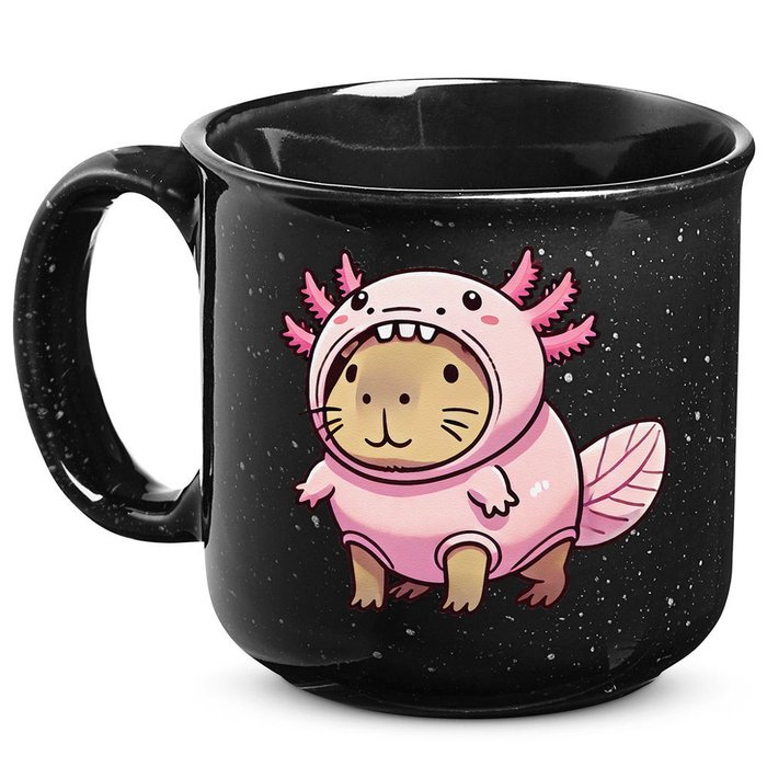 Kawaii Capybara Axolotl 15oz Campfire Ceramic Mug