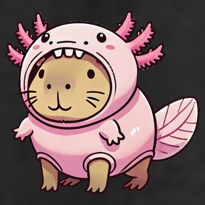 Kawaii Capybara Axolotl 15oz Campfire Ceramic Mug