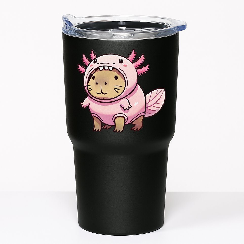 Kawaii Capybara Axolotl Tumbler