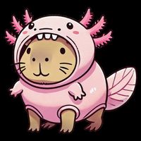 Kawaii Capybara Axolotl Youth Performance Sprint T-Shirt