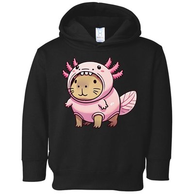 Kawaii Capybara Axolotl Toddler Hoodie