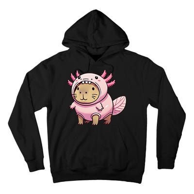 Kawaii Capybara Axolotl Tall Hoodie
