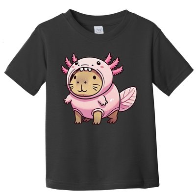 Kawaii Capybara Axolotl Toddler T-Shirt