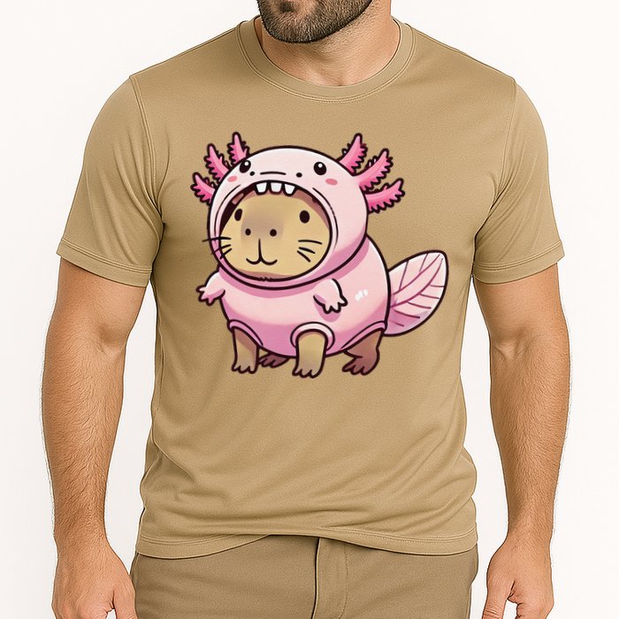 Kawaii Capybara Axolotl Performance Shirt