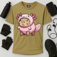 Kawaii Capybara Axolotl Performance Shirt