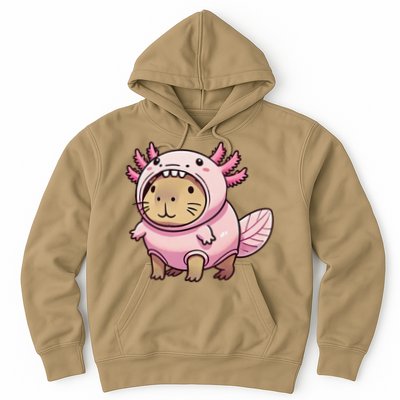 Kawaii Capybara Axolotl Hoodie