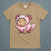Kawaii Capybara Axolotl T-Shirt