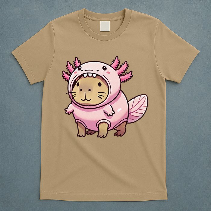 Kawaii Capybara Axolotl T-Shirt