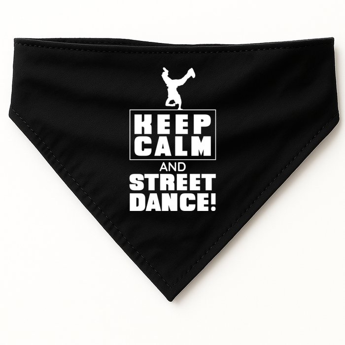 Keep Calm And Street Dance USA-Made Doggie Bandana