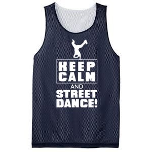 Keep Calm And Street Dance Mesh Reversible Basketball Jersey Tank