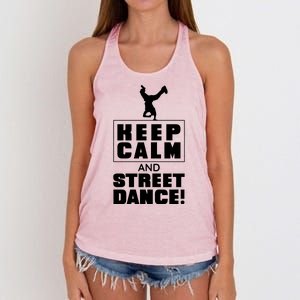 Keep Calm And Street Dance Women's Knotted Racerback Tank