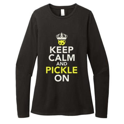 Keep Calm And Pickle On Womens CVC Long Sleeve Shirt