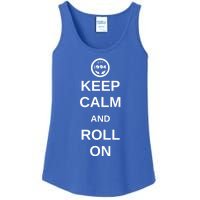 Keep Calm And Roll On Gift Ladies Essential Tank