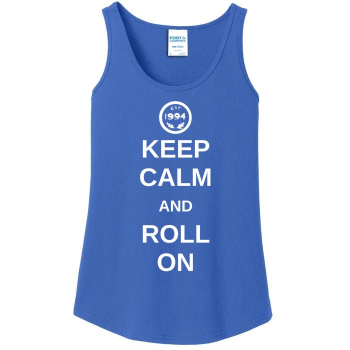 Keep Calm And Roll On Gift Ladies Essential Tank