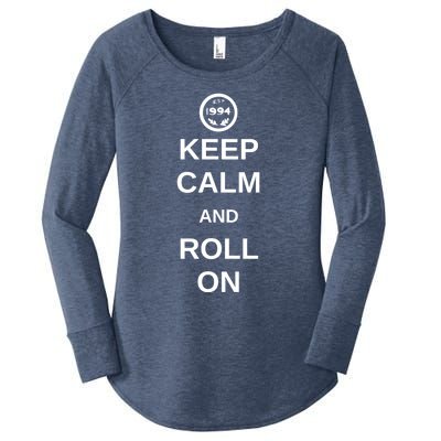 Keep Calm And Roll On Gift Women's Perfect Tri Tunic Long Sleeve Shirt