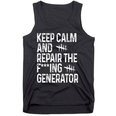 Keep Calm And Repair The Generator Video Game Tank Top