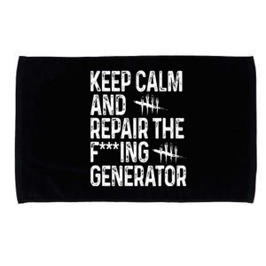 Keep Calm And Repair The Generator Video Game Microfiber Hand Towel