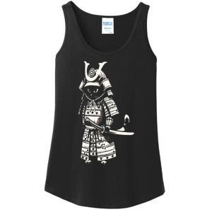 Kawaii Cat Anime Japanese Retro Samurai Novelty Ladies Essential Tank