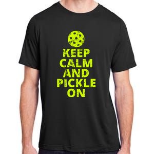 Keep Calm And Pickle On Pickleball Adult ChromaSoft Performance T-Shirt